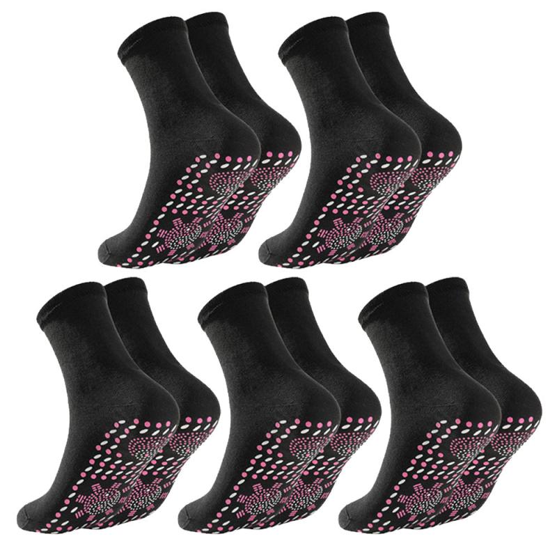 5 Pairs Self heating Socks For Women And Men Foot Massage Heated Socks