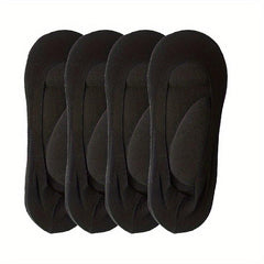 2 Pairs Solid No Show Socks Low Cut Invisible Socks Women's Stockings