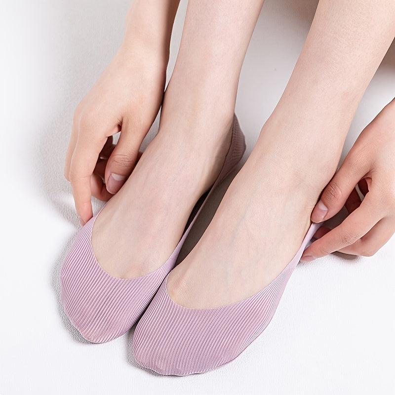 7 Pairs No Show Socks Assorted Non Slip Low Cut Women's Stockings