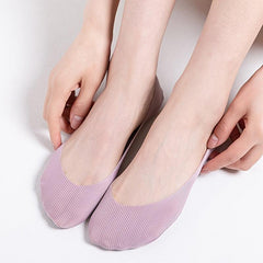 7 Pairs No Show Socks Assorted Non Slip Low Cut Women's Stockings