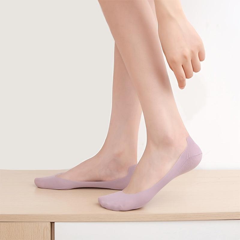7 Pairs No Show Socks Assorted Non Slip Low Cut Women's Stockings