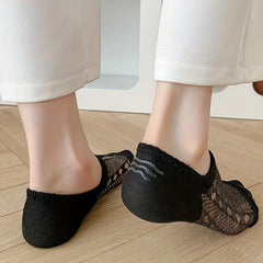 6 Pairs Floral Pattern Low Cut Ankle Socks Women's Stockings