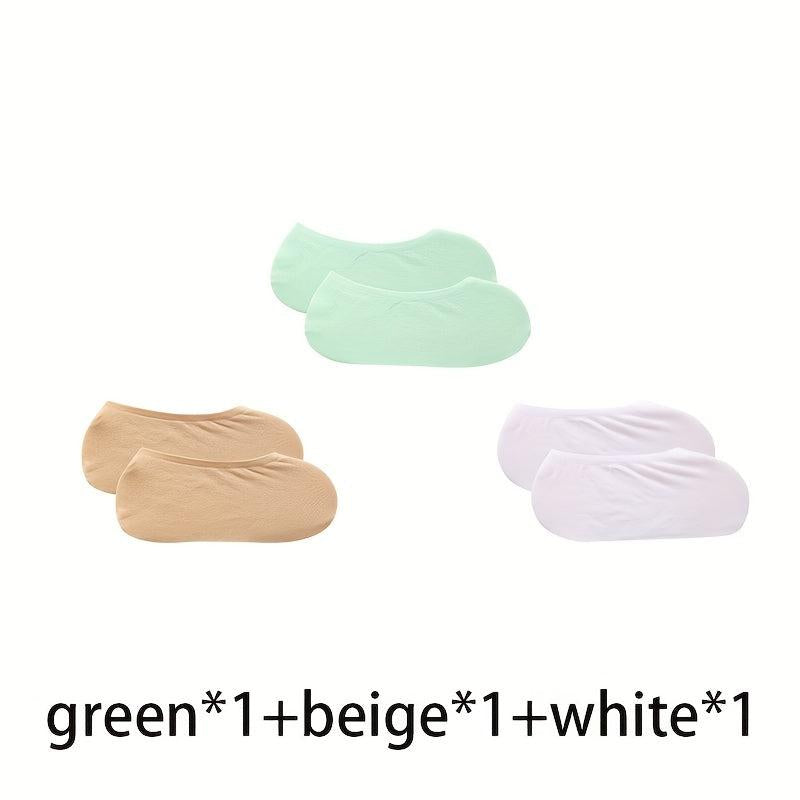3 Pairs Invisible Socks Low Cut Ankle Socks Women's Stockings