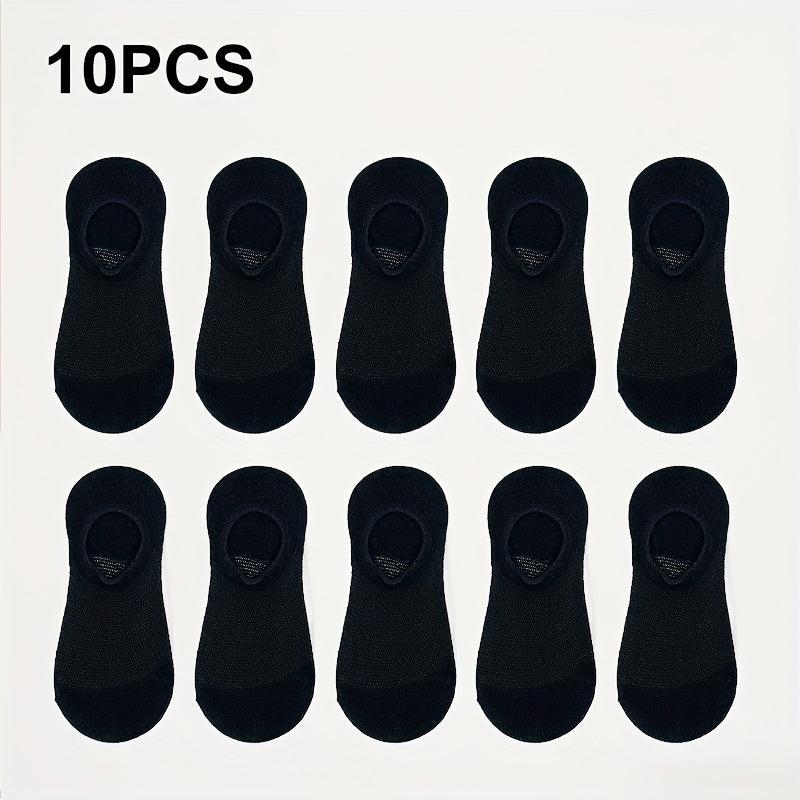 30 Pairs Unisex Solid Ankle Socks Lightweight Soft Low Cut Women's Stockings