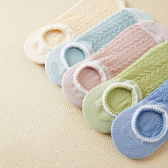 10 Pairs Mesh Ankle Socks Hollow Out Low Cut Stockings Women's Hosiery
