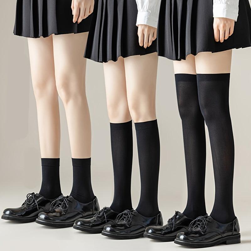 3 Pairs Over The Knee Calf Socks Pack Women's Stockings & Hosiery