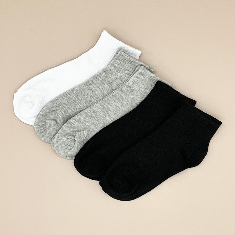 5 Pairs Women's Solid Ankle Socks