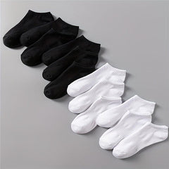 12 Pairs Comfy Breathable Ankle Socks Women's Stockings & Hosiery