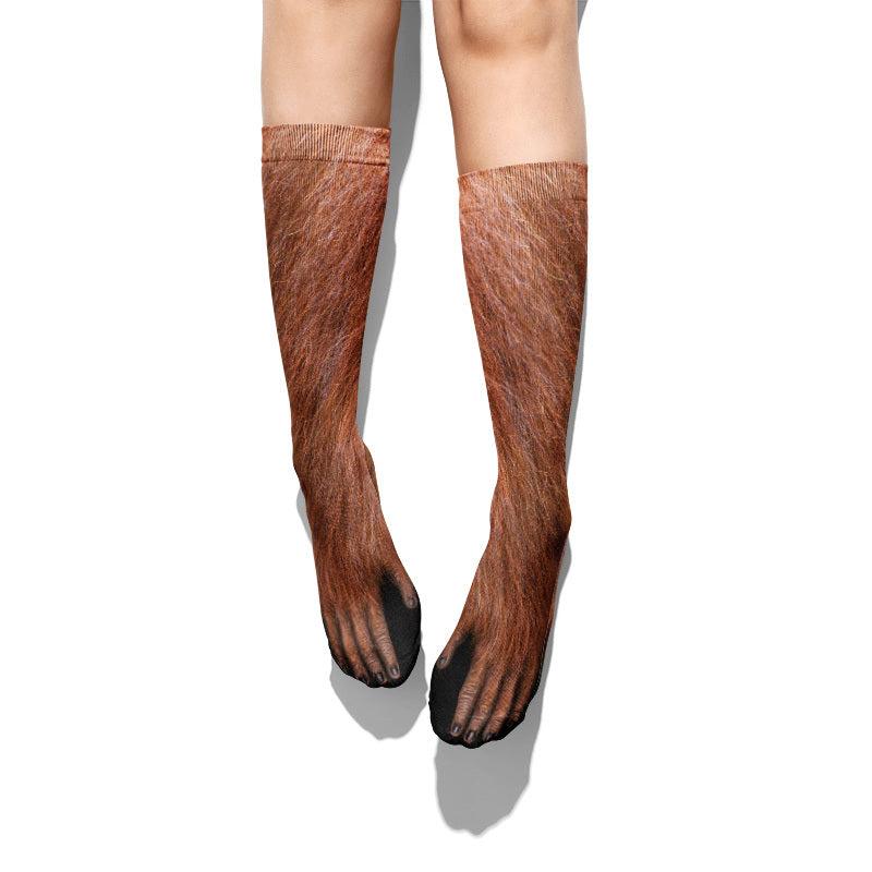 Cotton Animal Print Ankle Socks for Women & Men