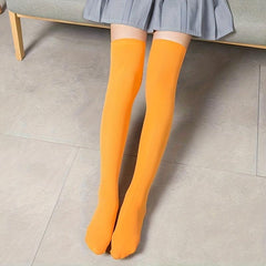 3 Pairs Thigh High Socks Elastic Over The Knee Stockings