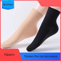10 Pairs Solid Crew Socks for Women
