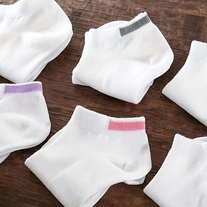 6 Pairs Women's Lightweight Sports Ankle Socks Soft & Comfortable