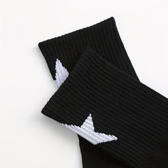 5 Pairs Star Pattern Socks Mid Tube Women's Stockings