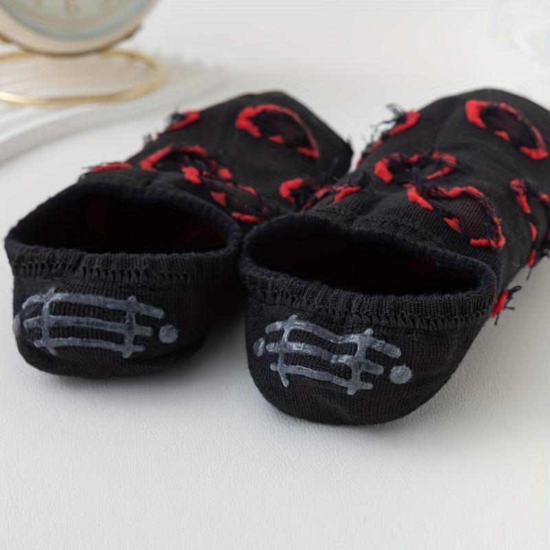 Heart Print Low Cut Ankle Socks Women's Stockings