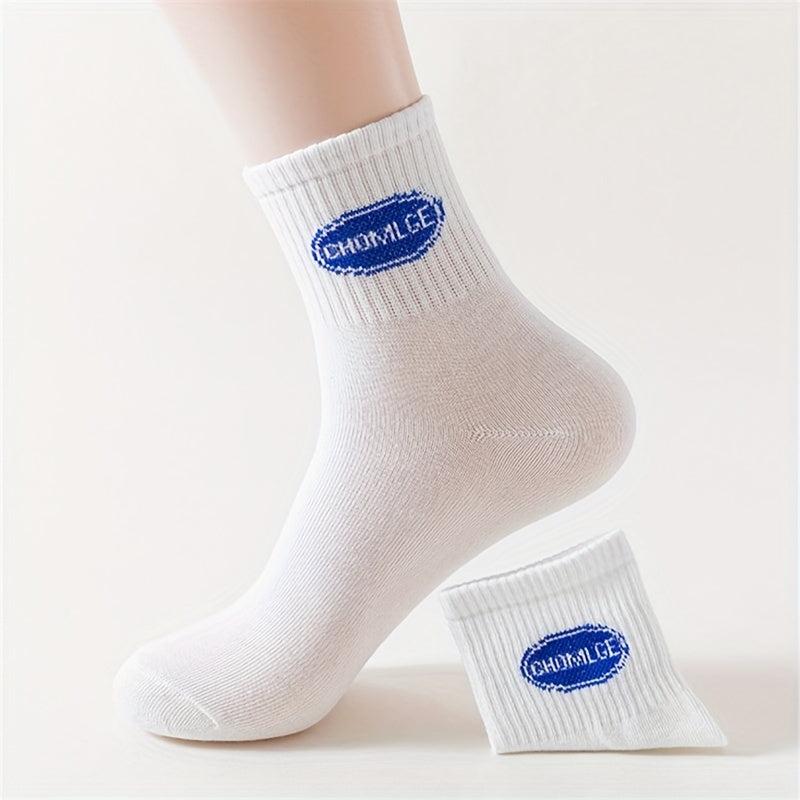 Women's Solid Mid Tube Socks - Comfy & Breathable Stockings