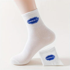 Women's Solid Mid Tube Socks - Comfy & Breathable Stockings