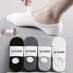 10 Pairs Lightweight Ankle Socks for Women Solid Soft Stockings & Hosiery