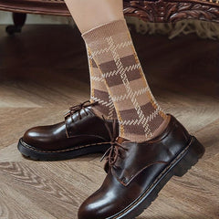 8 Pairs Floral Print Socks for Women Comfy Mid Tube Stockings