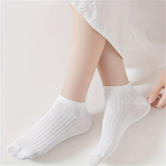 12 Pairs Soft Low Cut Ankle Socks Women's Stockings & Hosiery