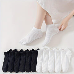 12 Pairs Soft Low Cut Ankle Socks Women's Stockings & Hosiery