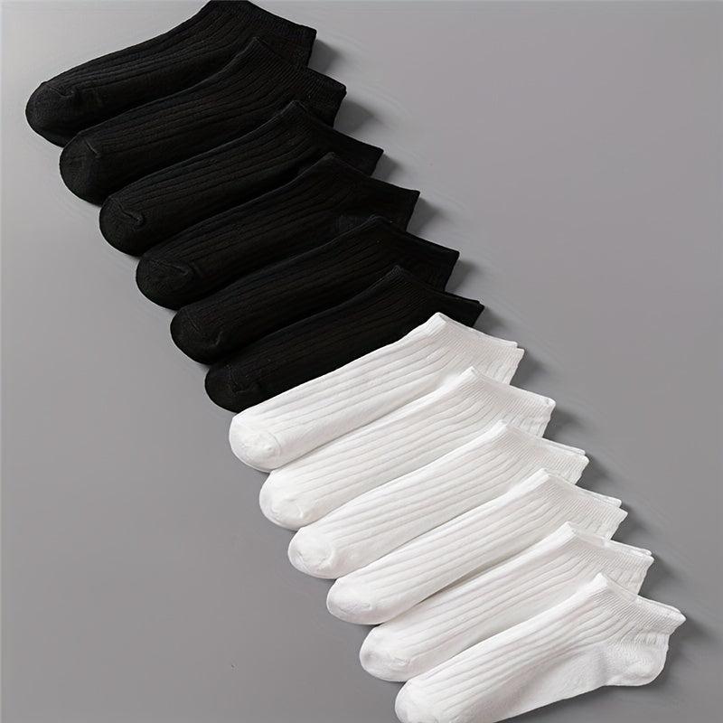 12 Pairs Soft Low Cut Ankle Socks Women's Stockings & Hosiery