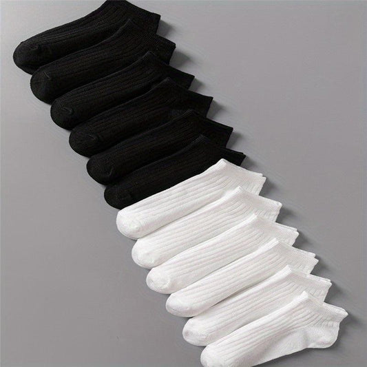 12 Pairs Soft Low Cut Ankle Socks Women's Stockings & Hosiery