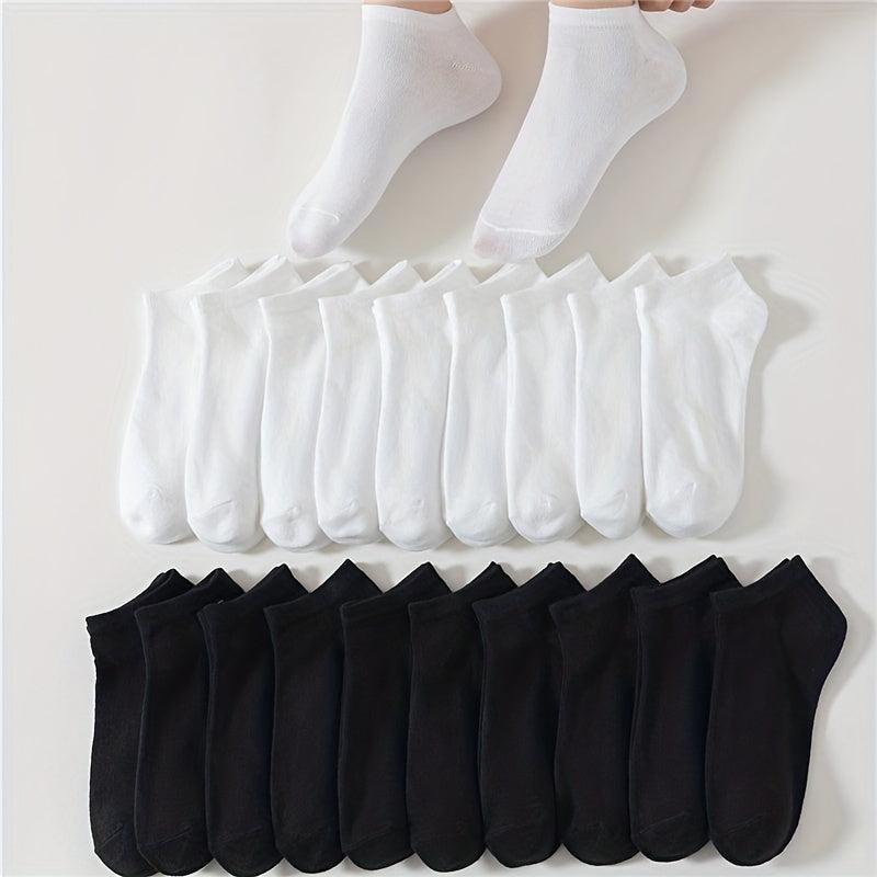 20 Pairs Low Cut Ankle Socks Women's Stockings & Hosiery