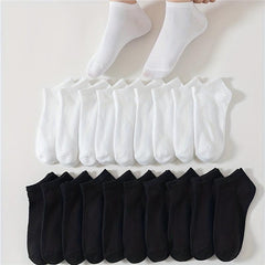 20 Pairs Low Cut Ankle Socks Women's Stockings & Hosiery