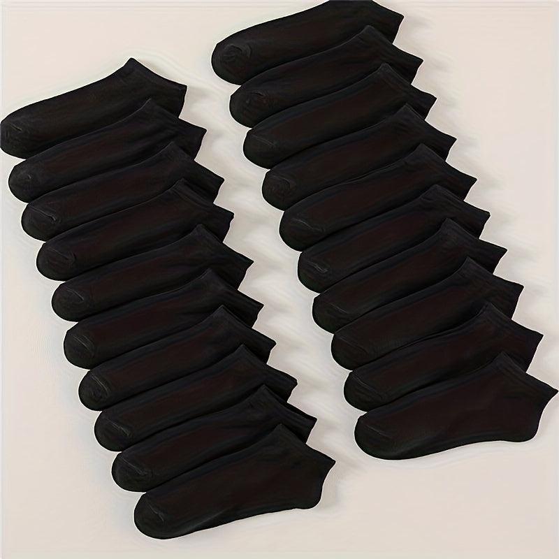 20 Pairs Low Cut Ankle Socks Women's Stockings & Hosiery