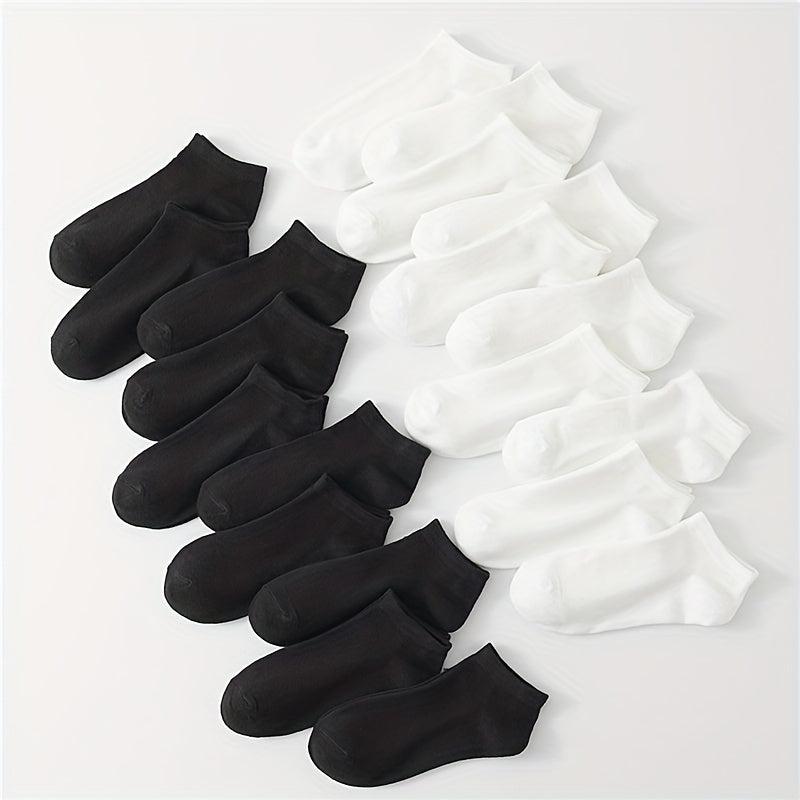 20 Pairs Low Cut Ankle Socks Women's Stockings & Hosiery