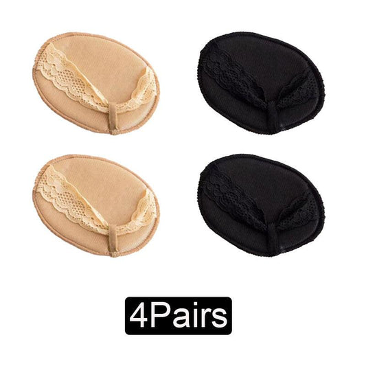 4 Pairs Forefoot Cushion Pads High Heel Insoles Invisible Socks