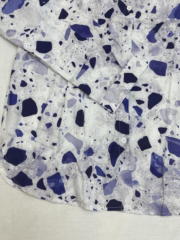 Graphic Print Long Sleeve Button Up Shirt