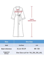 Floral Print Belted V Neck Oriental Dressing Gown