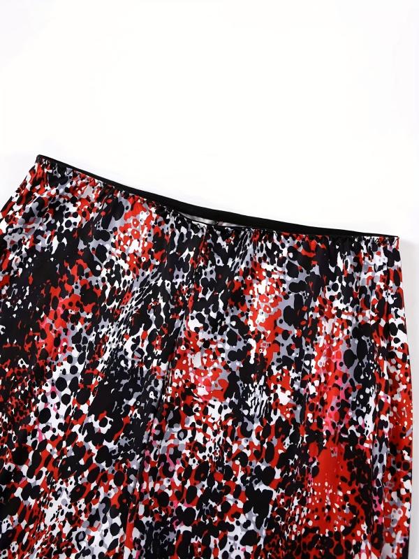 Women's Plus Splash Print Racer Back Bra & Shorts Set