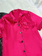 4 Pack Plus Size Pajama Set Women's Button Up