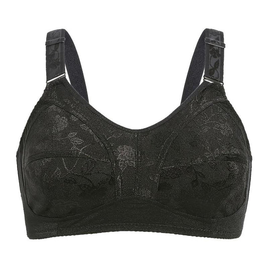 Women's Plus Floral Jacquard Mesh Full Coverage Seamless Bra