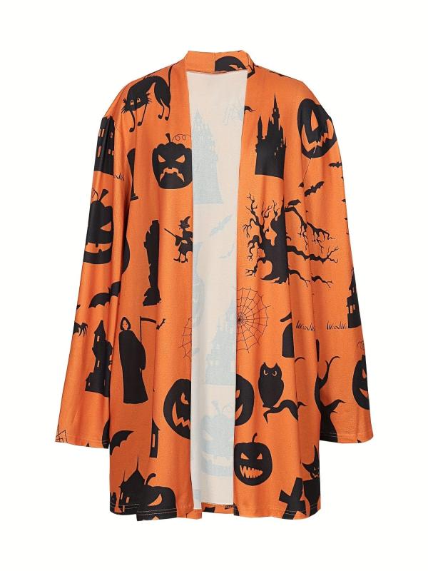 Women's Plus Size Halloween Cardigan