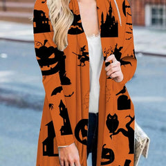 Women's Plus Size Halloween Cardigan