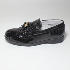 Boys Tassel Loafers PU Leather Slip On Shoes For Party