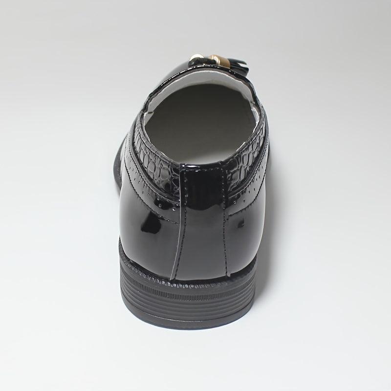 Boys Tassel Loafers PU Leather Slip On Shoes For Party