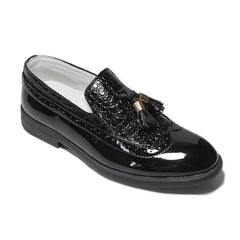 Boys Tassel Loafers PU Leather Slip On Shoes For Party