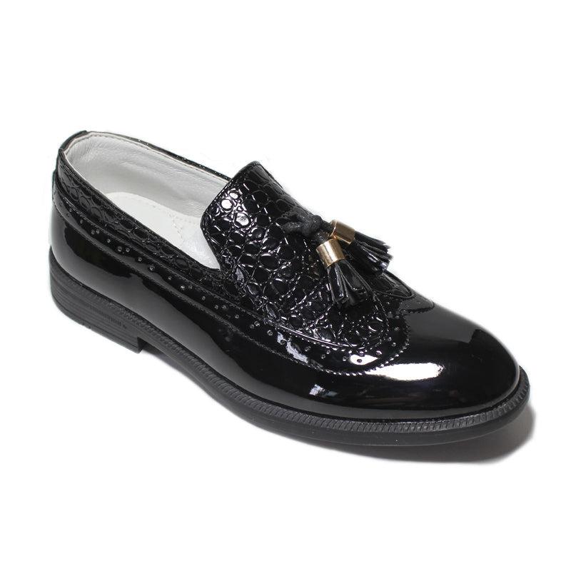 Boys Tassel Loafers PU Leather Slip On Shoes For Party