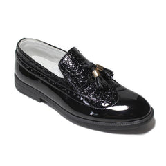 Boys Tassel Loafers PU Leather Slip On Shoes For Party