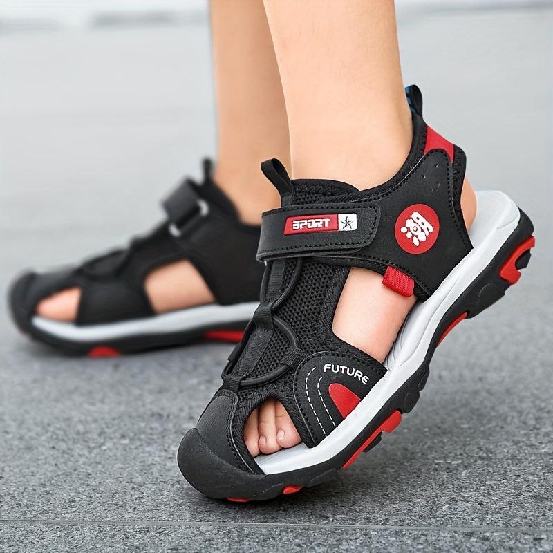 Kids Closed Toe Hollow Out Wedge Sandals