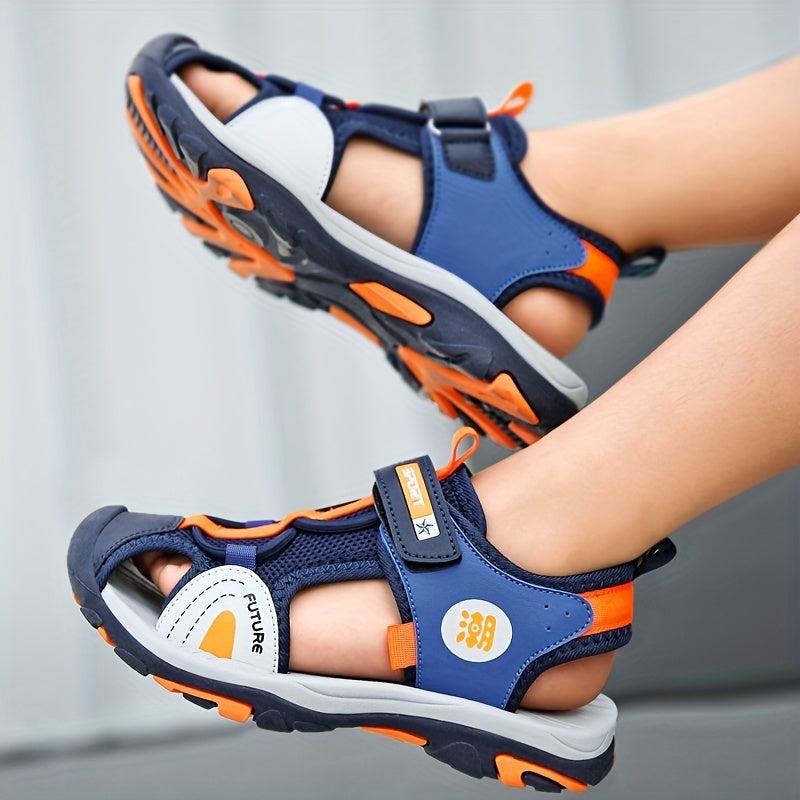 Kids Closed Toe Hollow Out Wedge Sandals