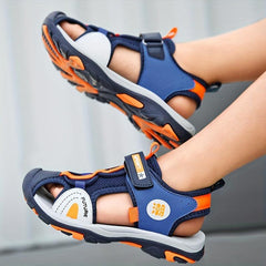Kids Closed Toe Hollow Out Wedge Sandals
