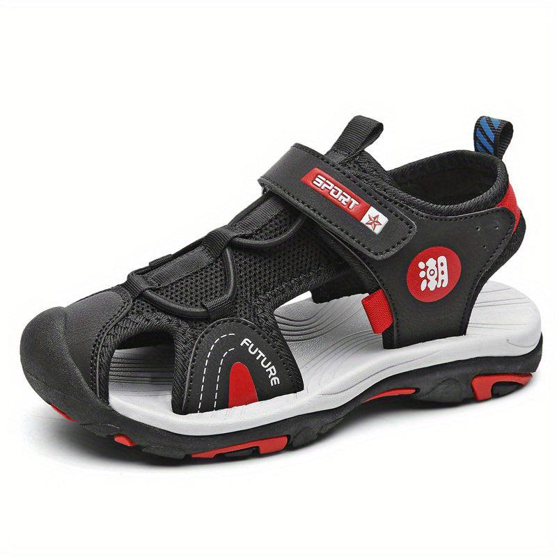 Kids Closed Toe Hollow Out Wedge Sandals