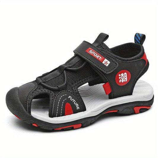 Kids Closed Toe Hollow Out Wedge Sandals