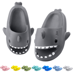 Kids Shark Slides Quick Dry Shower Slippers