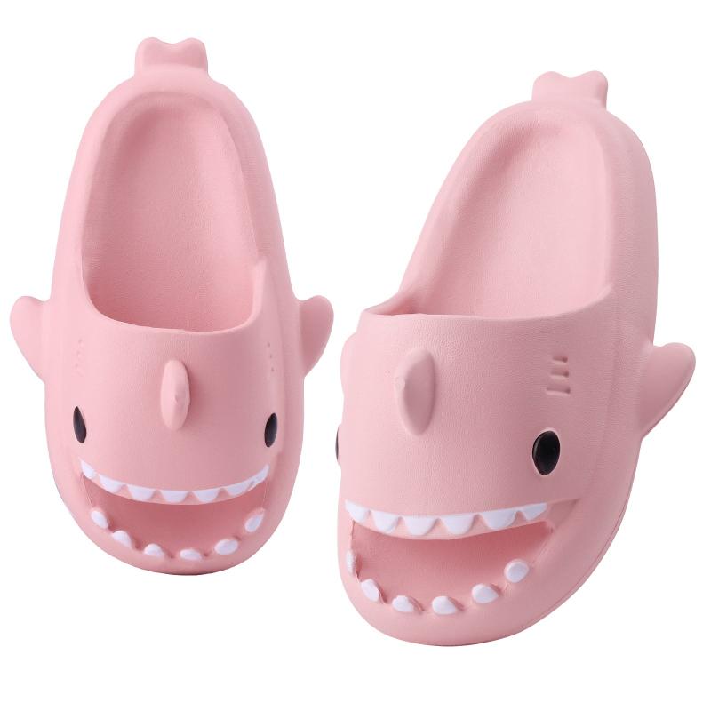Kids Shark Slides Quick Dry Shower Slippers